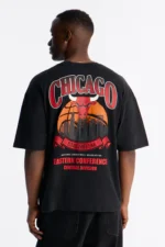Bulls For The City Short Sleeve Tee - Black Wash