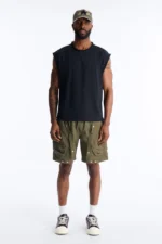 Relaxed Pearson Gates Multi Straps Utility Short - Olive - Image 3