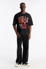 Bulls For The City Short Sleeve Tee - Black Wash - Image 2
