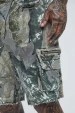 Deylen Cargo Relaxed Shorts - Camouflage - Image 3