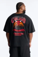 Bulls For The City Short Sleeve Tee - Black Wash - Image 5