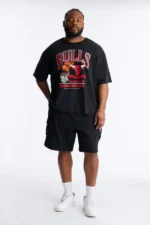 Bulls For The City Short Sleeve Tee - Black Wash - Image 6