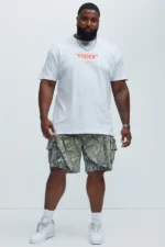 Deylen Cargo Relaxed Shorts - Camouflage - Image 7