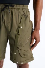 Relaxed Pearson Gates Multi Straps Utility Short - Olive - Image 4