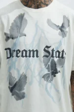 Dream State Oversized Short Sleeve Tee - White - Image 3