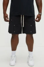 Hardware Relaxed Nylon Shorts - Black - Image 6