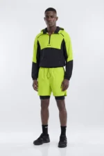 ProRipStop 7″ Built In Compression Shorts - Neon Yellow