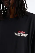 Daily Grind Oversized Short Sleeve Tee - Black Wash - Image 4