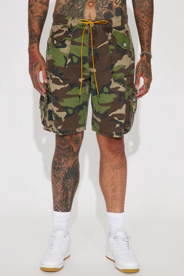 5 Games Calling Cargo Shorts - Camouflage - Image 1