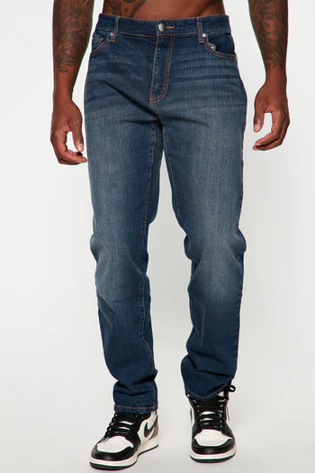 Mike Straight Taper Jeans - Dark Wash