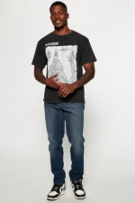 Mike Straight Taper Jeans - Dark Wash - Image 2