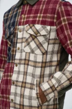 Work It Plaid Button Up Shirt - Multi Color - Image 3