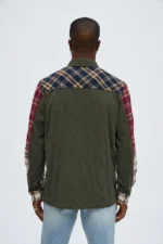 Work It Plaid Button Up Shirt - Multi Color - Image 4