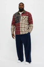 Work It Plaid Button Up Shirt - Multi Color - Image 6