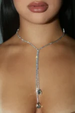 Meet Me In The Middle Necklace - Silver - Image 2